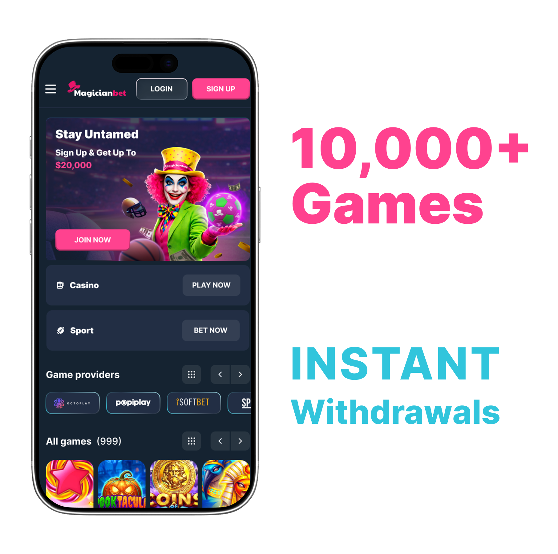 MagicianBet Casino - High Conversion Online Casino Platform